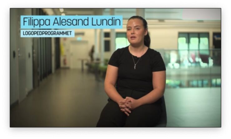 Filippa Alesand Lundin Logopedstudent